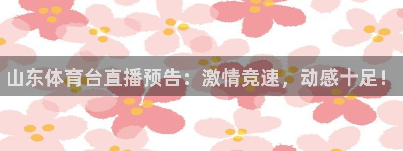 斗球篮球体育直播在线观看：山东体育台直播预告：激情竞速，动感十足！